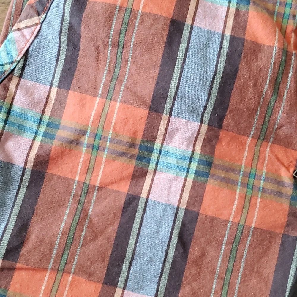 Old Navy Orange‎ Boys Plaid Shorts Size 12
